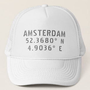 Amsterdam Latitude Longitude Truckerkappe