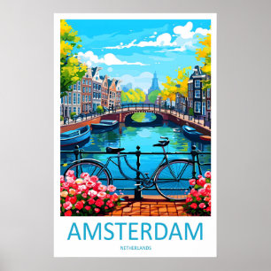 Amsterdam Nationaler Skivintage-Reiseposter Park Poster