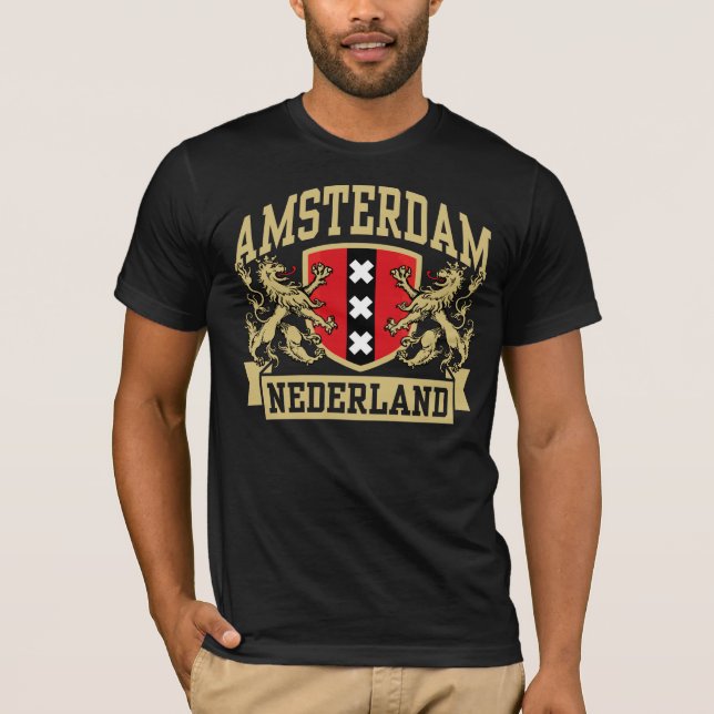Amsterdam Nederland T-Shirt (Vorderseite)