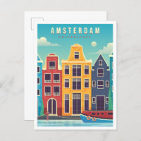Amsterdam Netherlands Vintage Travel