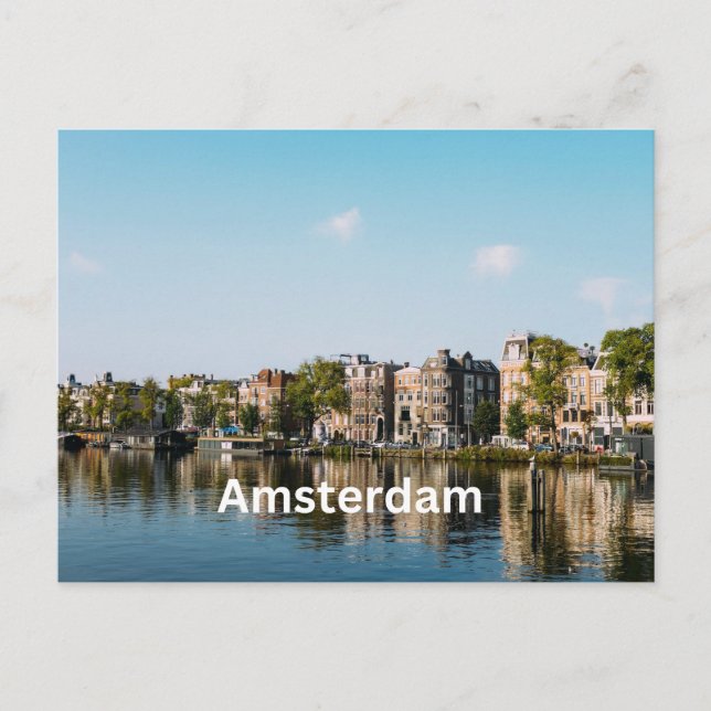 Amsterdam, Niederlande Alte historische Gebäude Postkarte (Vorderseite)