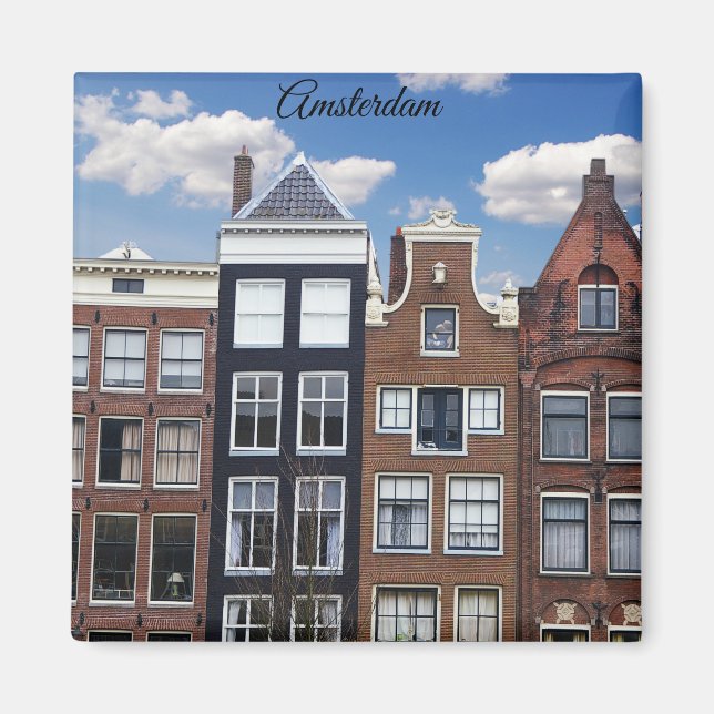 Amsterdam Niederlande Canal Houses Magnet (Vorne)