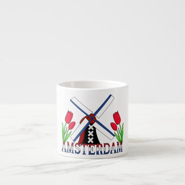 Amsterdam Niederlande Espressotasse (Vorderseite)