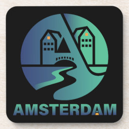 Amsterdam Niederlande Europa Getränkeuntersetzer