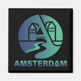 Amsterdam Niederlande Europa Magnet