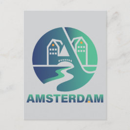Amsterdam Niederlande Europa Postkarte