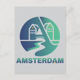 Amsterdam Niederlande Europa Postkarte
