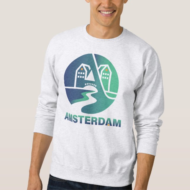 Amsterdam Niederlande Europa Sweatshirt (Vorderseite)