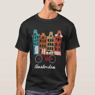 Amsterdam Niederlande Heritage Europe Travel Bike T-Shirt