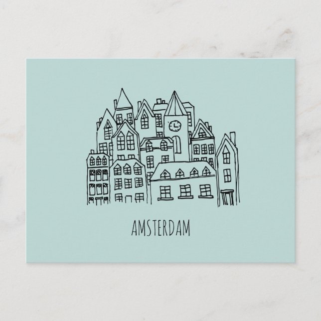 Amsterdam Niederlande Holland City Souvenir Orange Postkarte (Vorderseite)