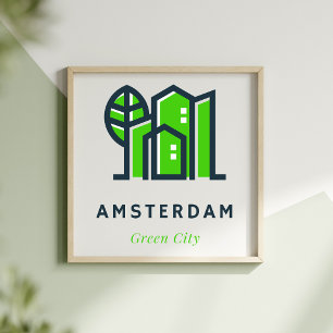 Amsterdam Niederlande Holland Dutch Green City Poster