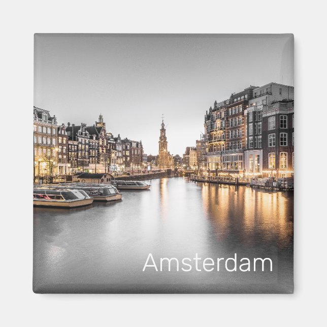 Amsterdam Niederlande Holland Dutch Souvenir Magnet (Vorne)