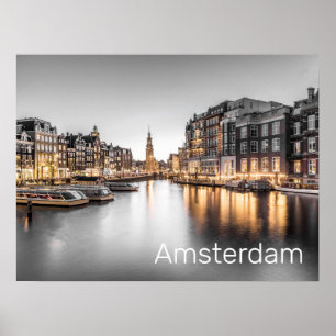 Amsterdam Niederlande Holland Niederländisch Souve Poster