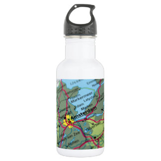 Amsterdam, Niederlande Karte Trinkflasche