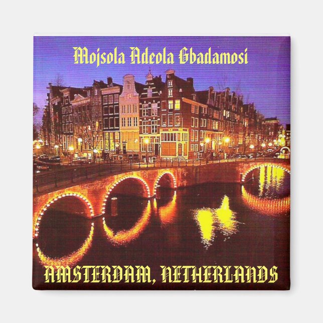 AMSTERDAM, NIEDERLANDE MAGNET (Vorne)