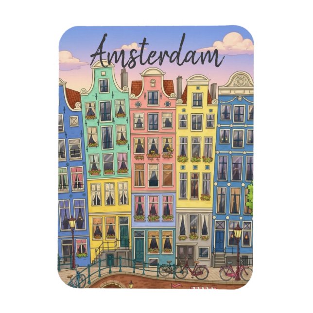 Amsterdam Niederlande Magnet (Vertikal)
