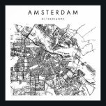 Amsterdam Niederlande Minimal Modern Street Map Poster<br><div class="desc">Amsterdam Niederlande Minimal Modern Street Map</div>