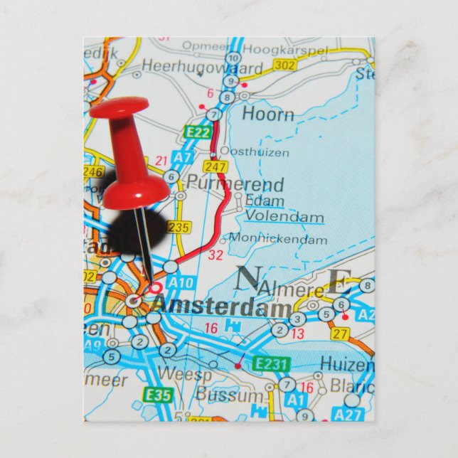Amsterdam, Niederlande Postkarte (Vorderseite)