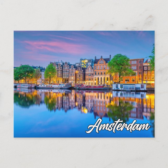 Amsterdam, Niederlande Postkarte (Vorderseite)