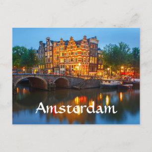 Amsterdam Niederlande Postkarte