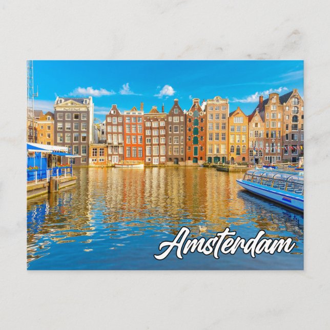 Amsterdam, Niederlande Postkarte (Vorderseite)