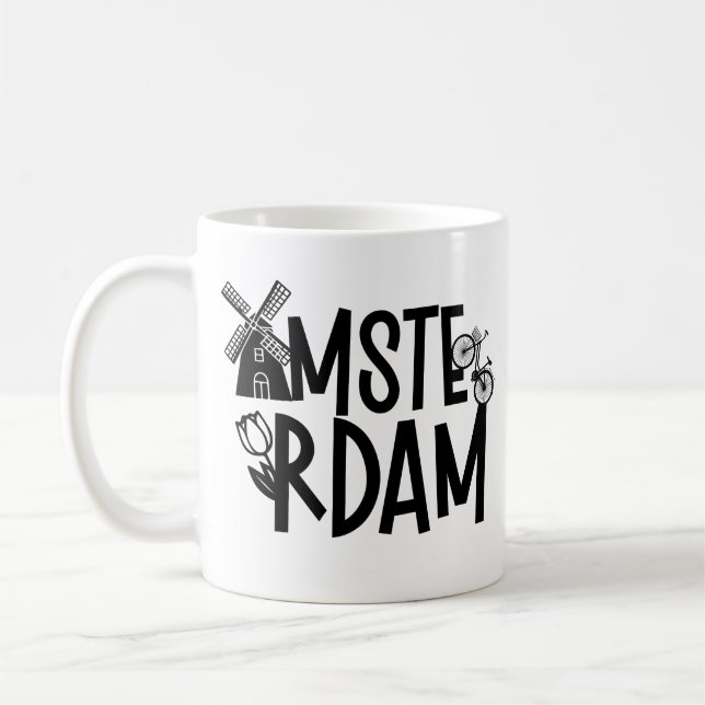 Amsterdam Niederlande Reise  Kaffeetasse (Links)