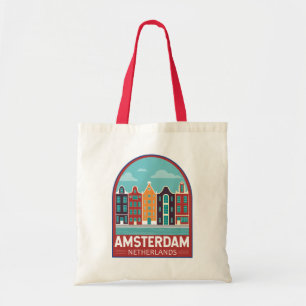 Amsterdam Niederlande Reise Kunst Vintage Tragetasche