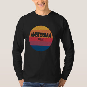 Amsterdam Niederlande Retro Sunset Souvenir T-Shirt