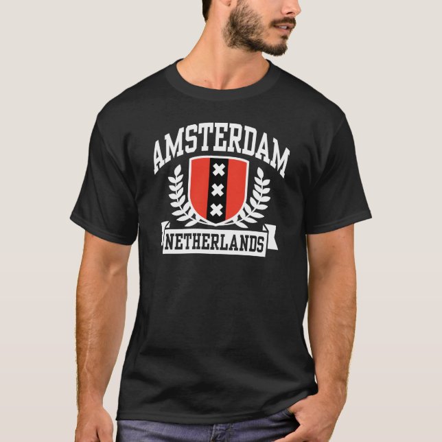Amsterdam Niederlande T-Shirt (Vorderseite)