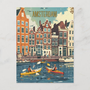 Amsterdam Niederlande Travel Postkarte