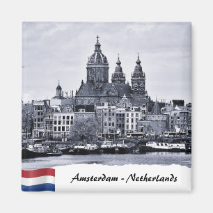 Amsterdam Panorama, Niederlande Magnet
