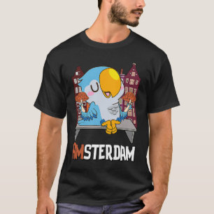 Amsterdam Parakeet Mushroom Holland Niederlande T-Shirt