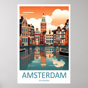 Amsterdam Park Poster Reise Vintage Skigebiet Nati