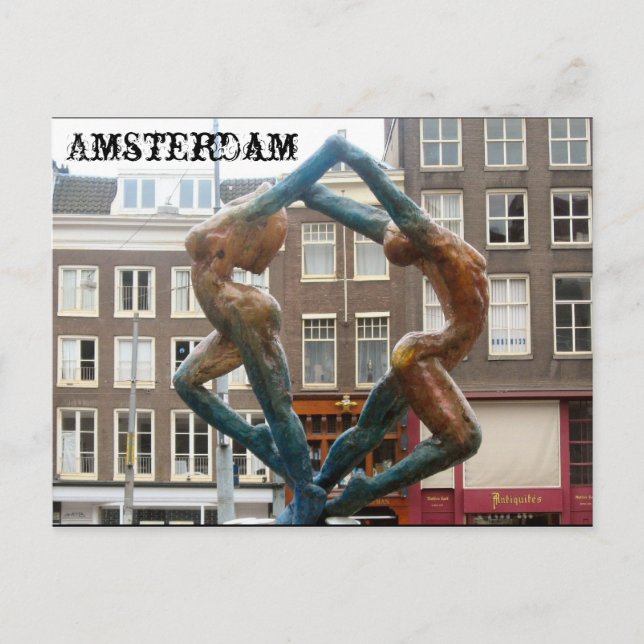 Amsterdam Postcard Postkarte (Vorderseite)