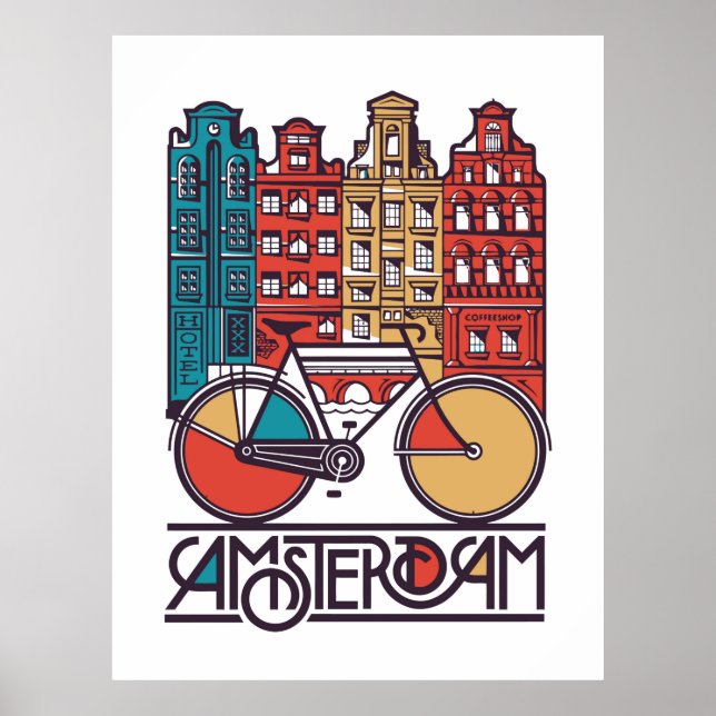 Amsterdam Poster (Vorne)