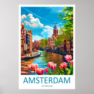 Amsterdam Poster National TravelVintage Park Skige