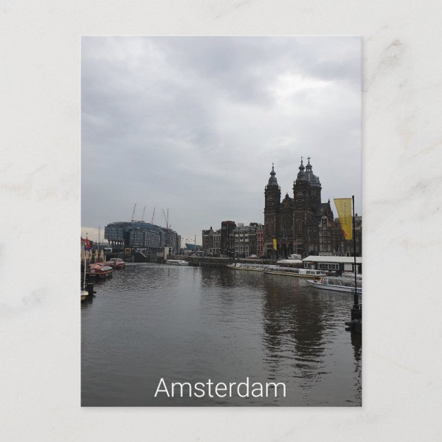 Amsterdam Postkarte (Vorderseite)