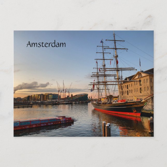 Amsterdam Postkarte (Vorderseite)