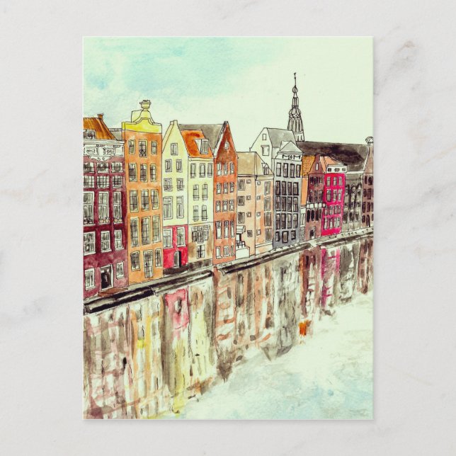 Amsterdam Postkarte (Vorderseite)