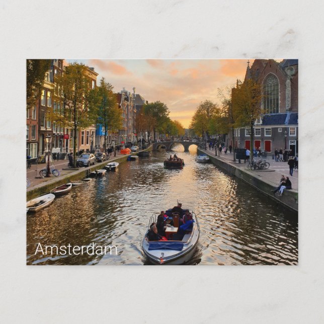 Amsterdam Postkarte (Vorderseite)