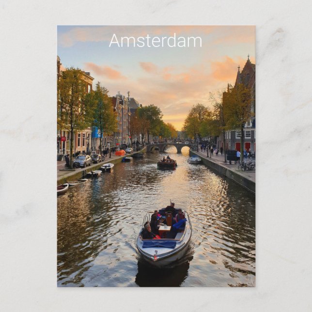Amsterdam Postkarte (Vorderseite)