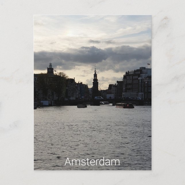 Amsterdam Postkarte (Vorderseite)
