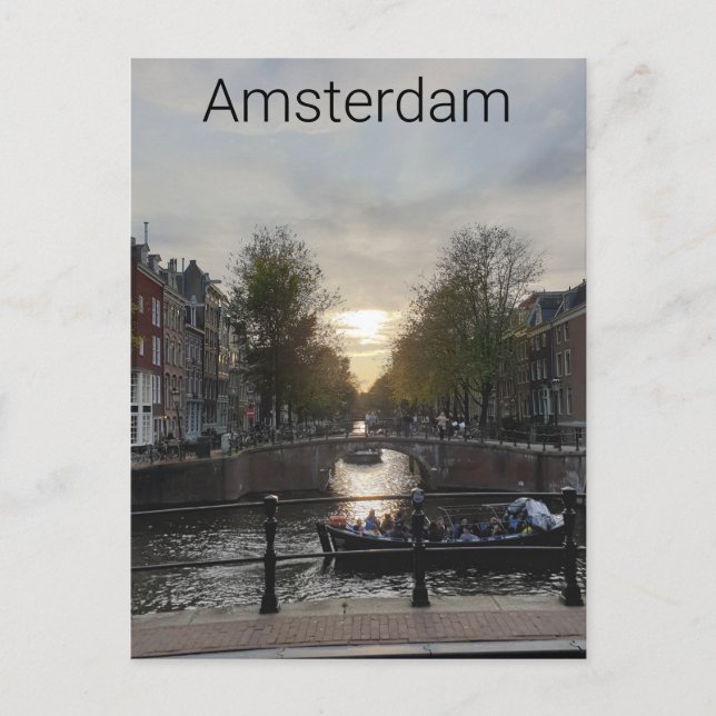 Amsterdam Postkarte (Vorderseite)