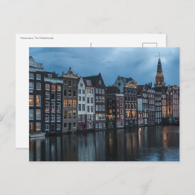 Amsterdam Postkarte (Vorne/Hinten)