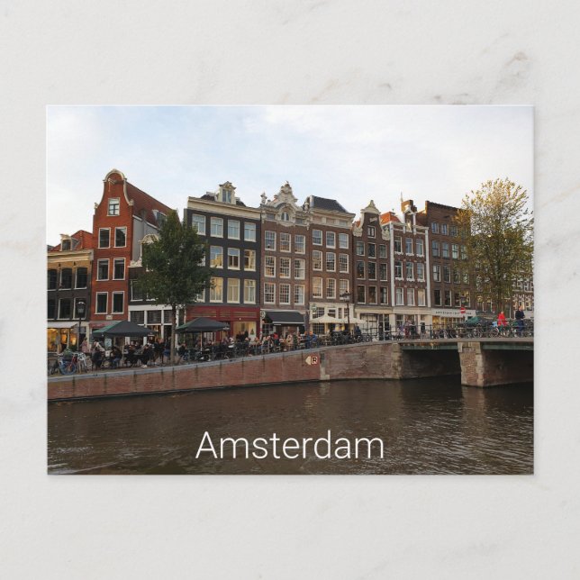 Amsterdam Postkarte (Vorderseite)