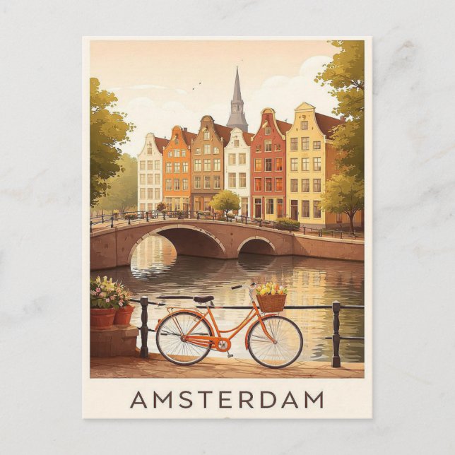 Amsterdam. Postkarte (Vorderseite)