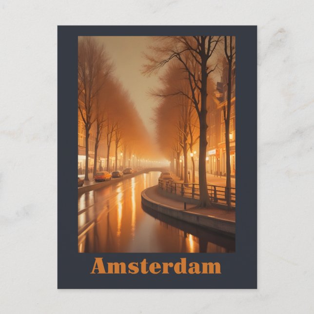 Amsterdam Postkarte (Vorderseite)
