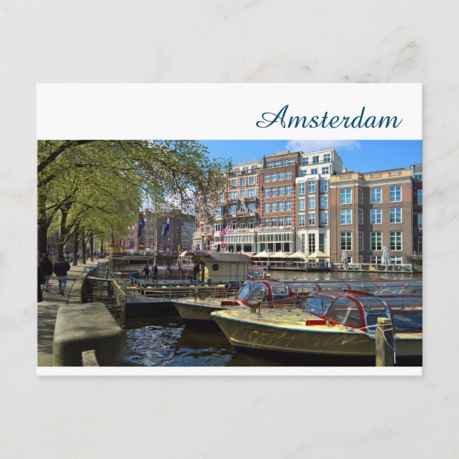 Amsterdam Postkarte (Vorderseite)