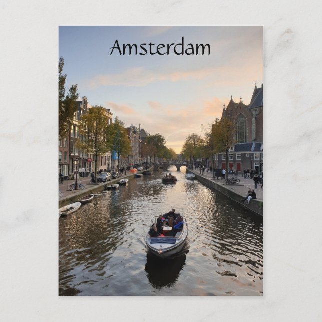 Amsterdam Postkarte (Vorderseite)