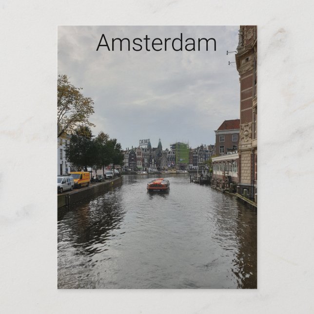 Amsterdam Postkarte (Vorderseite)